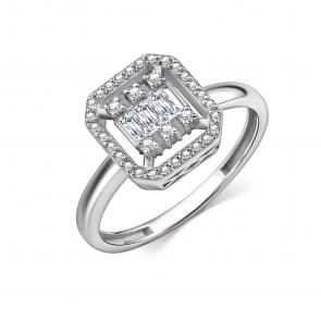 Кольцо из белого золота GRIGORIEV с бриллиантом Г01-12-01057-11-00 фото