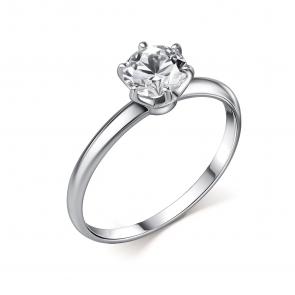 Кольцо из белого золота GRIGORIEV с фианитом Г01-12-01274-41-00-2 фото