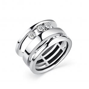 Кольцо из белого золота GRIGORIEV с бриллиантом Г01-12-0828-11-00 фото