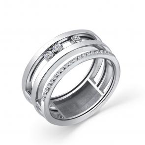 Кольцо из белого золота GRIGORIEV с бриллиантом Г01-12-0984-31-00 фото