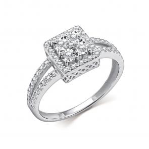 Кольцо из белого золота GRIGORIEV с бриллиантом Г01-12-51108-31-00 фото