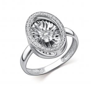 Кольцо из белого золота GRIGORIEV с бриллиантом Г01-12-5498-31-00 фото