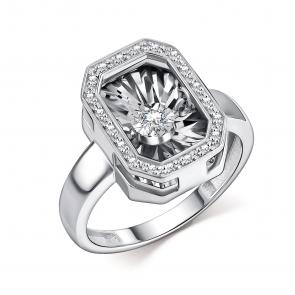 Кольцо из белого золота GRIGORIEV с бриллиантом Г01-12-5629-31-00 фото