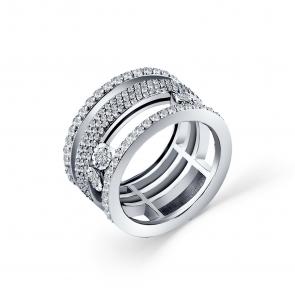 Кольцо из белого золота GRIGORIEV с бриллиантом Г01-12-5826-11-00-1 фото