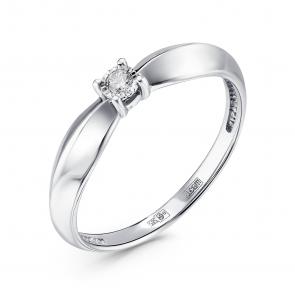 Кольцо из белого золота GRIGORIEV с бриллиантом Г01-12-6006-11-00-21 фото