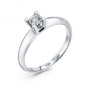 Кольцо из белого золота GRIGORIEV с бриллиантом Г01-12-6401-11-00-23 фото