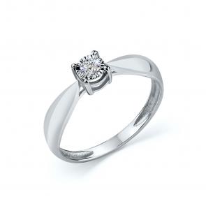 Кольцо из белого золота GRIGORIEV с бриллиантом Г01-12-6565-11-00-23 фото