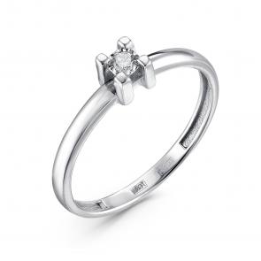 Кольцо из белого золота GRIGORIEV с бриллиантом Г01-12-6682-11-00-21 фото