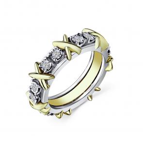 Кольцо из белого золота GRIGORIEV с бриллиантом Г01-12-6747-11-00-21 фото