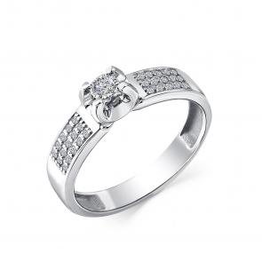 Кольцо из белого золота GRIGORIEV с бриллиантом Г01-12-6773-11-00-22 фото