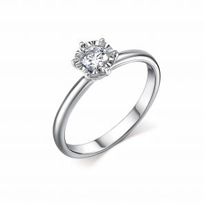 Кольцо из белого золота GRIGORIEV с бриллиантом Г01-12-6775-11-00-29 фото