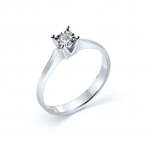 Кольцо из белого золота GRIGORIEV с бриллиантом Г01-12-6777-11-00-1-23 фото