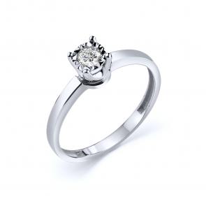 Кольцо из белого золота GRIGORIEV с бриллиантом Г01-12-6785-11-00-25 фото