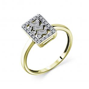 Кольцо из лимонного золота GRIGORIEV с бриллиантом Г01-13-01055-11-00 фото