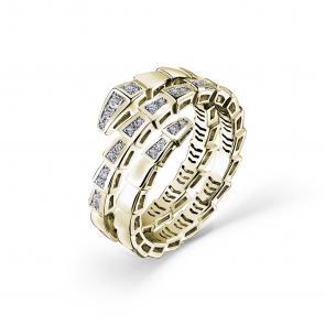 Кольцо из лимонного золота GRIGORIEV с бриллиантом Г01-13-0973-11-00-2 фото