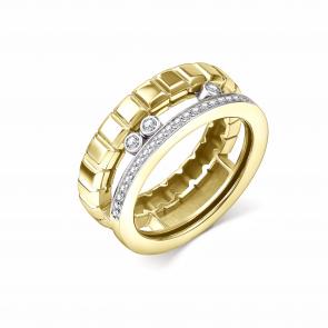 Кольцо из лимонного золота GRIGORIEV с бриллиантом Г01-13-0980-31-00 фото