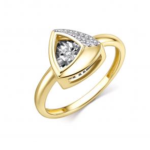 Кольцо из лимонного золота GRIGORIEV с бриллиантом Г01-13-51027-31-00 фото