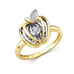 Кольцо из лимонного золота GRIGORIEV с бриллиантом Г01-13-51130-31-00 фото