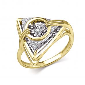 Кольцо из лимонного золота GRIGORIEV с бриллиантом Г01-13-51132-31-00 фото