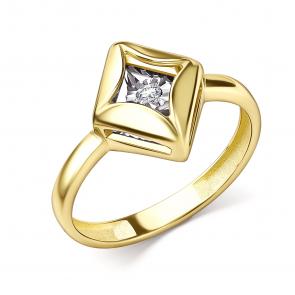 Кольцо из лимонного золота GRIGORIEV с бриллиантом Г01-13-51187-11-00 фото