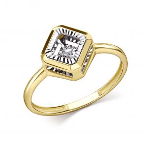 Кольцо из лимонного золота GRIGORIEV с бриллиантом Г01-13-51197-11-00 фото