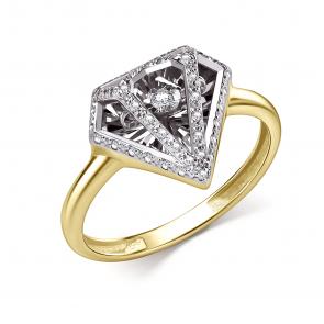 Кольцо из лимонного золота GRIGORIEV с бриллиантом Г01-13-51198-31-00 фото