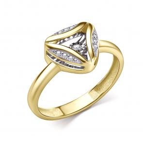 Кольцо из лимонного золота GRIGORIEV с бриллиантом Г01-13-51210-31-00 фото