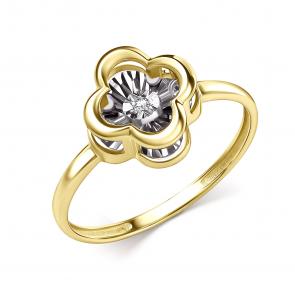 Кольцо из лимонного золота GRIGORIEV с бриллиантом Г01-13-51229-11-00 фото