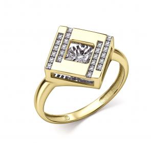 Кольцо из лимонного золота GRIGORIEV с бриллиантом Г01-13-51284-31-00 фото