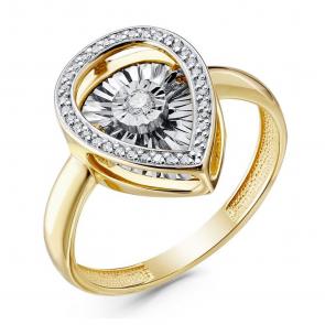 Кольцо из лимонного золота GRIGORIEV с бриллиантом Г01-13-5497-31-00 фото