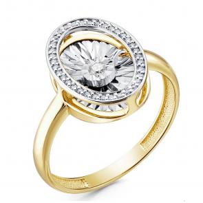 Кольцо из лимонного золота GRIGORIEV с бриллиантом Г01-13-5498-31-00 фото