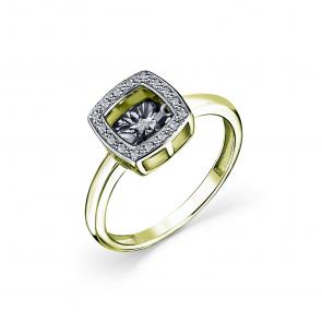 Кольцо из лимонного золота GRIGORIEV с бриллиантом Г01-13-5894-31-00 фото