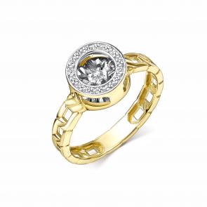 Кольцо из лимонного золота GRIGORIEV с бриллиантом Г01-13-5994-31-00 фото