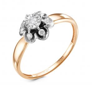 Золотое кольцо GRIGORIEV с бриллиантом Г01-14-5415 фото