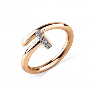 Серебряное кольцо GRIGORIEV с фианитом Г01-20-0665-41-00 фото