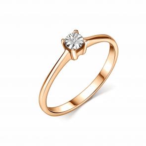 Серебряное кольцо GRIGORIEV с бриллиантом Г01-20-5779-21-00 фото