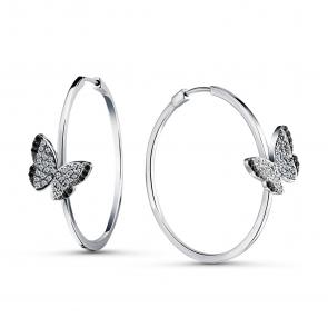 Серебряные серьги GRIGORIEV с фианитом Г02-10-0642-43-00 фото