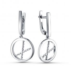 Серебряные серьги GRIGORIEV Г02-10-0646-00-00 фото