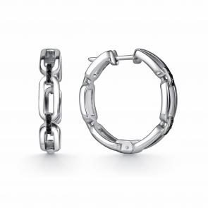 Серебряные серьги GRIGORIEV с фианитом Г02-10-0841-42-00 фото