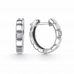 Серебряные серьги GRIGORIEV с фианитом Г02-10-0967-41-00-1 фото