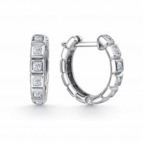 Серебряные серьги GRIGORIEV с фианитом Г02-10-0967-41-00 фото