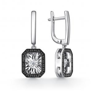 Серебряные серьги GRIGORIEV с фианитом Г02-10-5629-43-00-1 фото