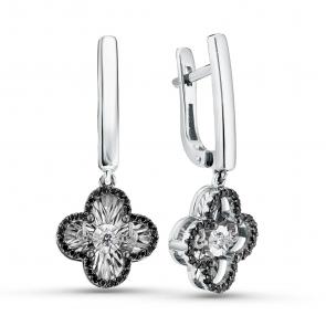 Серебряные серьги GRIGORIEV с фианитом Г02-10-5675-43-00 фото