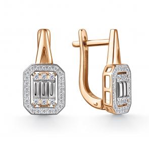 Золотые серьги GRIGORIEV с бриллиантом Г02-11-01140-21-00 фото