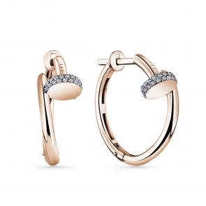 Золотые серьги GRIGORIEV с бриллиантом Г02-11-0592-11-00 фото