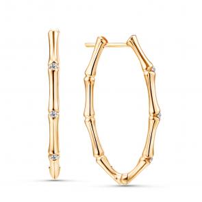 Золотые серьги GRIGORIEV с бриллиантом Г02-11-0638-11-00-1 фото