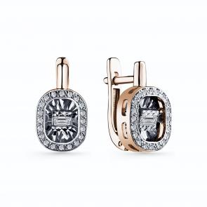 Золотые серьги GRIGORIEV с бриллиантом Г02-11-51047-11-00 фото