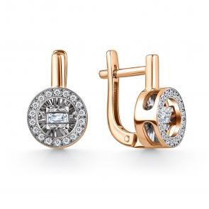 Золотые серьги GRIGORIEV с бриллиантом Г02-11-51082-11-00 фото