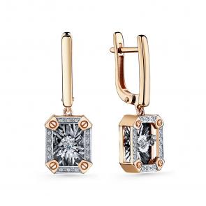 Золотые серьги GRIGORIEV с бриллиантом Г02-11-51083-31-00-1 фото