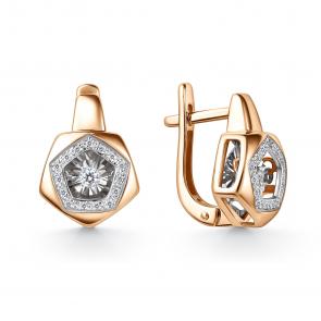 Золотые серьги GRIGORIEV с бриллиантом Г02-11-51157-31-00 фото